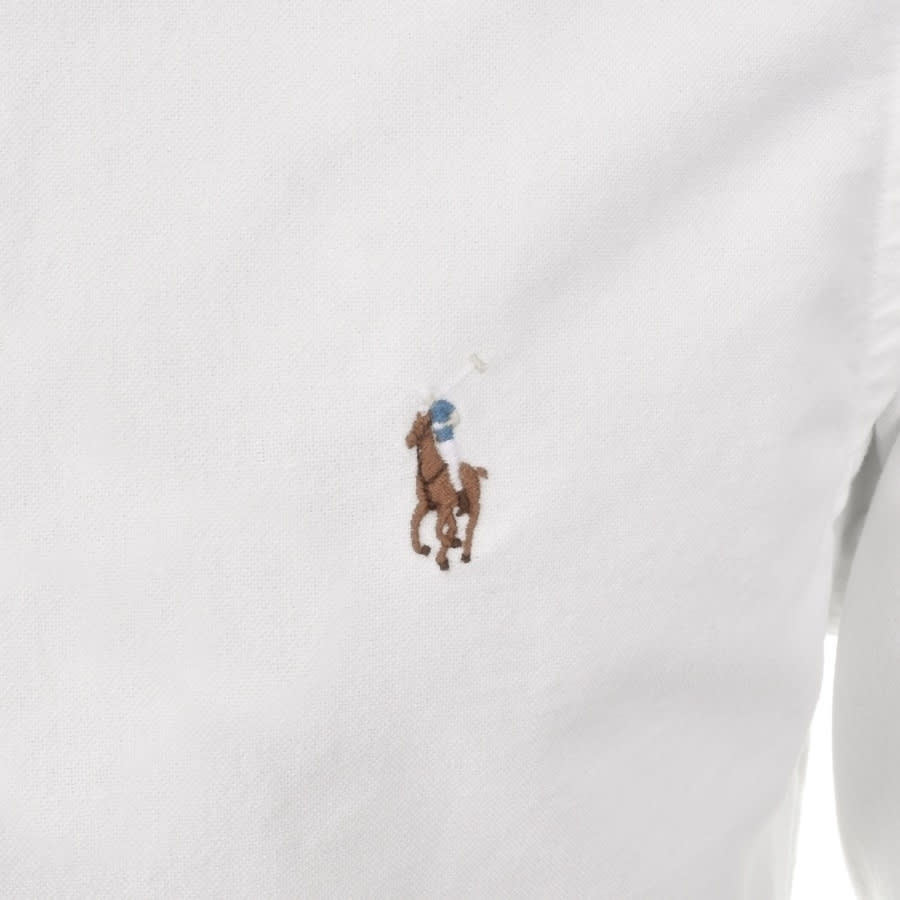 Alternative Image for ProductRalph Lauren Slim Fit Oxford Shirt White3
